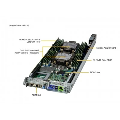 Серверная платформа BigTwin Supermicro SYS-621BT-HNTR Серверная платформа BigTwin Supermicro SYS-621BT-HNTR