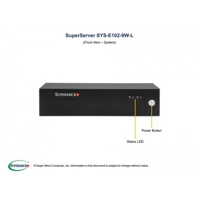 Серверная платформа SUPERMICRO E102-9W-L SYS-E102-9W-L Серверная платформа SUPERMICRO E102-9W-L SYS-E102-9W-L