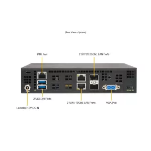 Мини-ITX система Supermicro SYS-E200-12D-4C (СУПЕРМИКРО) Мини-ITX система Supermicro SYS-E200-12D-4C (СУПЕРМИКРО)