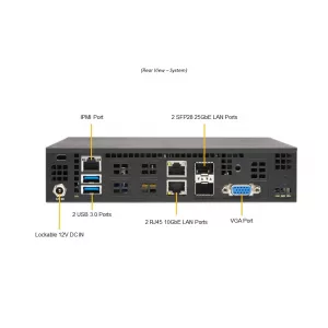 Мини-ITX серверная платформа Supermicro SYS-E200-12D-8C (СУПЕРМИКРО) Мини-ITX серверная платформа Supermicro SYS-E200-12D-8C (СУПЕРМИКРО)