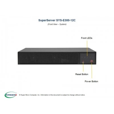 Серверная платформа SUPERMICRO E300-12C SYS-E300-12C Серверная платформа SUPERMICRO E300-12C SYS-E300-12C