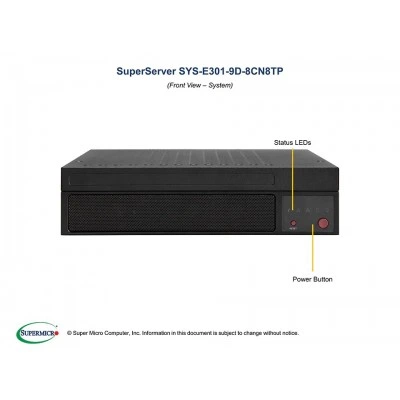 Серверная платформа SUPERMICRO E301-9D-8CN8TP SYS-E301-9D-8CN8TP Серверная платформа SUPERMICRO E301-9D-8CN8TP SYS-E301-9D-8CN8TP