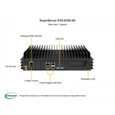 Серверная платформа SUPERMICRO E302-9A SYS-E302-9A Серверная платформа SUPERMICRO E302-9A SYS-E302-9A