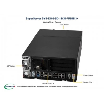 Серверная платформа SUPERMICRO E403-9D-14CN-FRDN13+ SYS-E403-9D-14CN-FRDN13+ Серверная платформа SUPERMICRO E403-9D-14CN-FRDN13+ SYS-E403-9D-14CN-FRDN13+