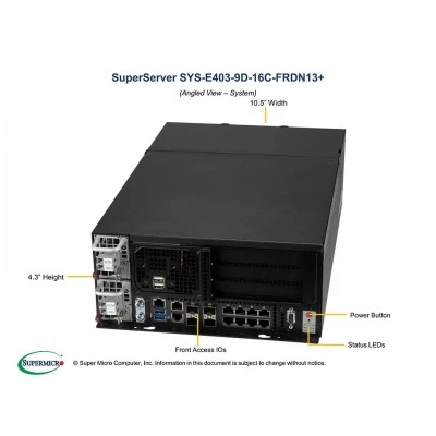 Серверная платформа SUPERMICRO E403-9D-16C-FRDN13+ SYS-E403-9D-16C-FRDN13+ Серверная платформа SUPERMICRO E403-9D-16C-FRDN13+ SYS-E403-9D-16C-FRDN13+