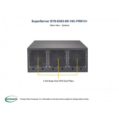 Серверная платформа SUPERMICRO E403-9D-16C-FRN13+ SYS-E403-9D-16C-FRN13+ Серверная платформа SUPERMICRO E403-9D-16C-FRN13+ SYS-E403-9D-16C-FRN13+