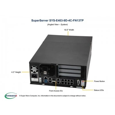 Серверная платформа SUPERMICRO E403-9D-4C-FN13TP SYS-E403-9D-4C-FN13TP Серверная платформа SUPERMICRO E403-9D-4C-FN13TP SYS-E403-9D-4C-FN13TP