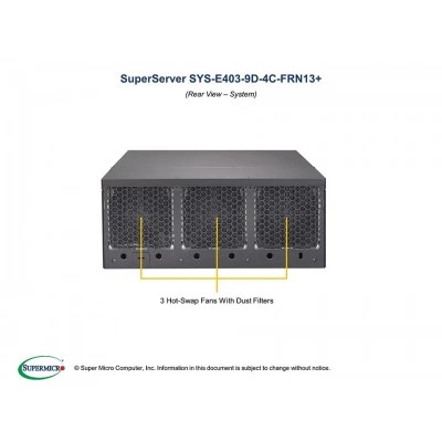 Серверная платформа SUPERMICRO E403-9D-4C-FRN13+ SYS-E403-9D-4C-FRN13+ Серверная платформа SUPERMICRO E403-9D-4C-FRN13+ SYS-E403-9D-4C-FRN13+