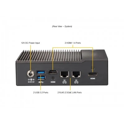 Фанless embedded система Supermicro SYS-E50-14AM-N5 Фанless embedded система Supermicro SYS-E50-14AM-N5