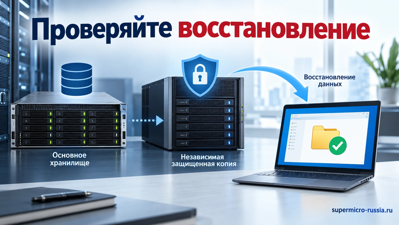 Рабочее хранилище, независимая резервная копия и проверка восстановления файлов