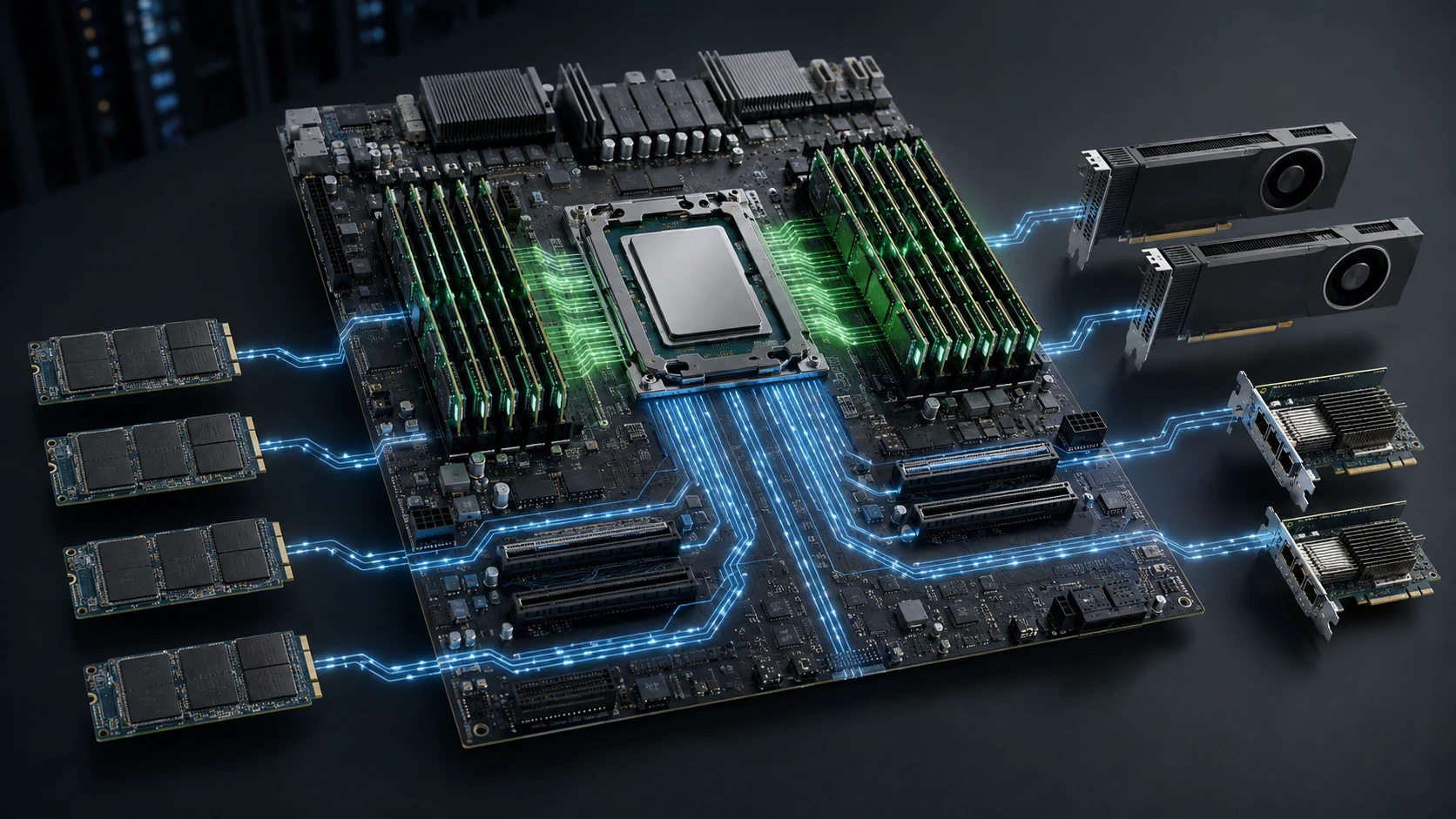 Архитектура Supermicro H15 с AMD EPYC 9006 SP7, DDR5 и PCIe 6.0