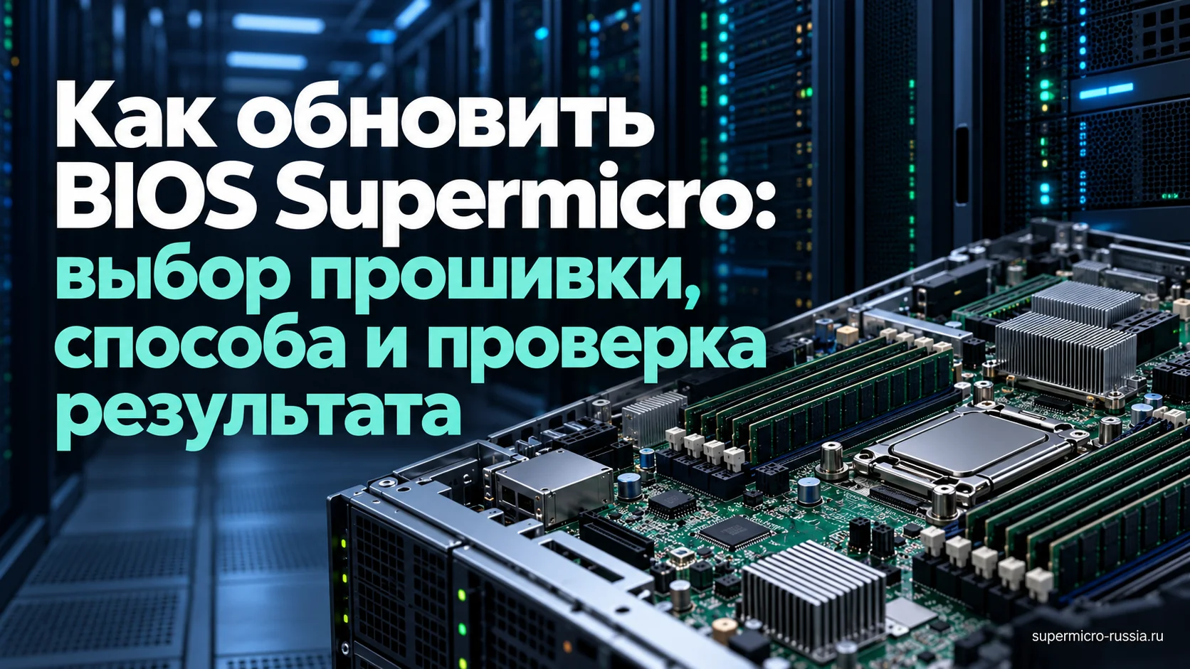 Как обновить BIOS Supermicro: выбор прошивки, способа и проверка результата