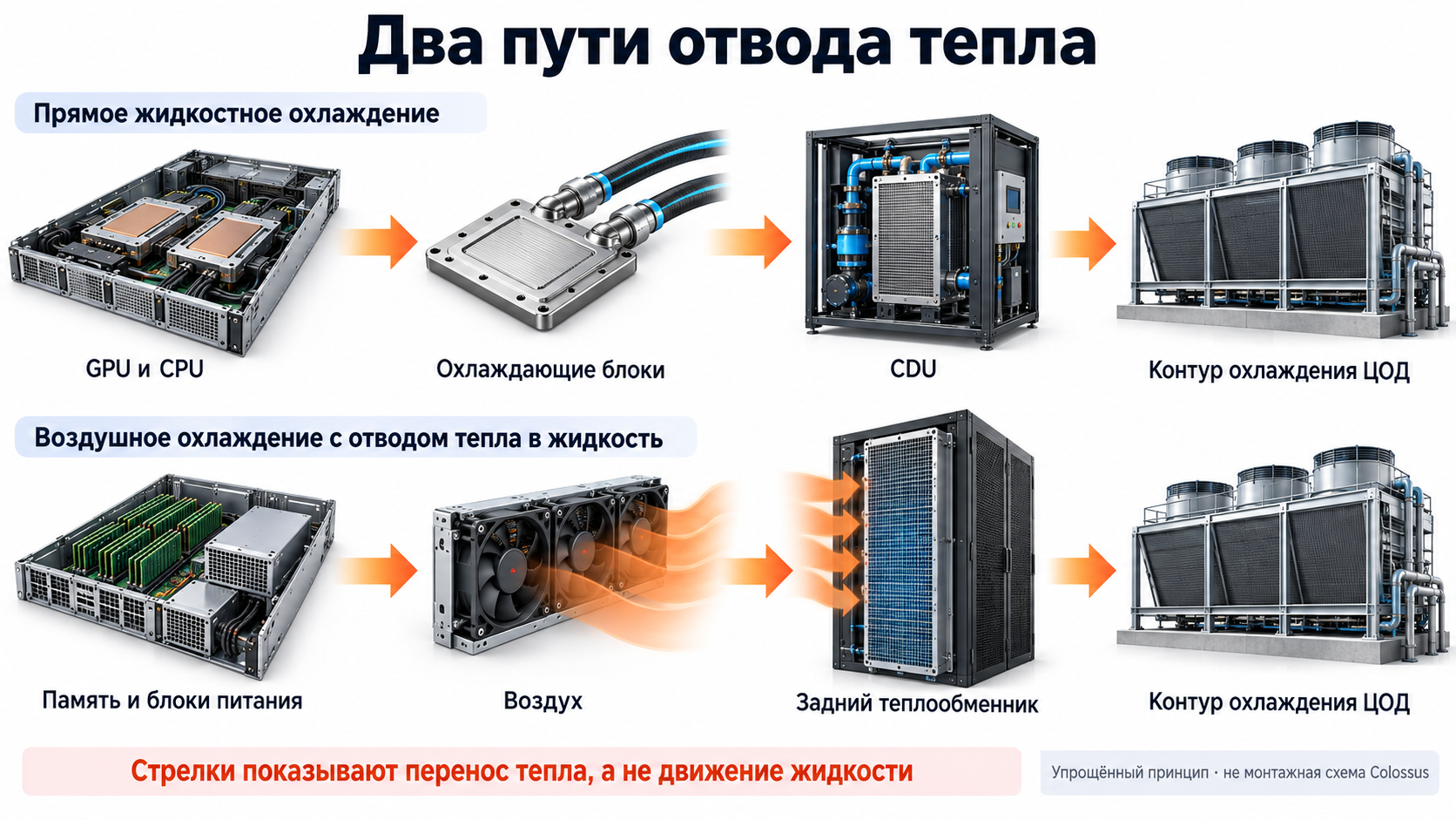 Охлаждение суперкомпьютера Илона Маска на серверах Supermicro