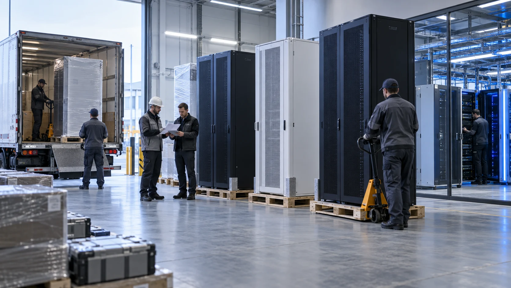 Поступление серверных стоек Supermicro для российских проектов ЦОД
